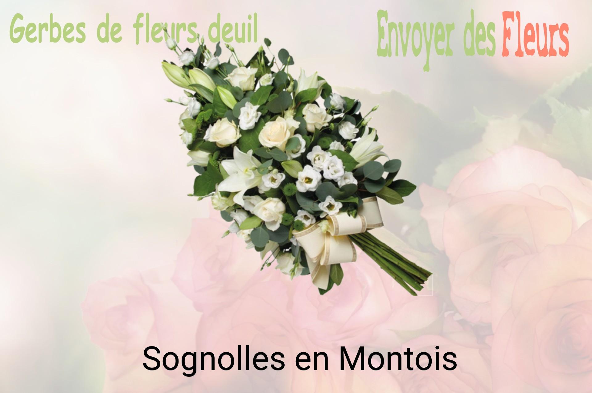 Gerbe de fleurs de deuil livrée à Sognolles-en-Montois